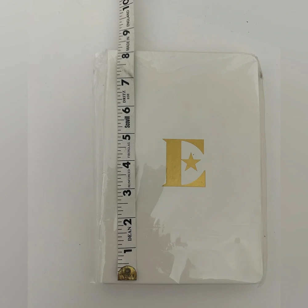 NEW Elton John White with Gold E Logo Notebook Luxury Memorabilia Holiday Gift